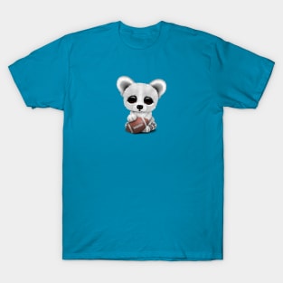 Cute Baby Polar Bear Playing With Football T-Shirt